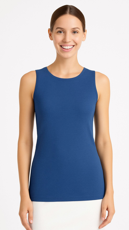 Premium Sleeveless Layering Tank Top with Full Shoulder Coverage